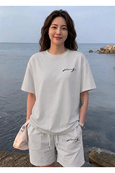 CLOTHES33 T-Shirt Shorts 2-Piece Combination Thin Summer Sweat-Absorbing Hand...