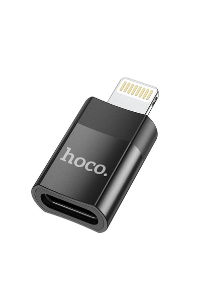 Hoco UA17 Αντάπτορας Type C (θηλυκό) σε Lightning 8-pin, μαύρος