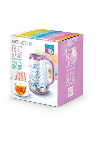 Sencor Fierbător electric fără fir SWK2198 2200W 2L STICLA cu reglare a tempe...