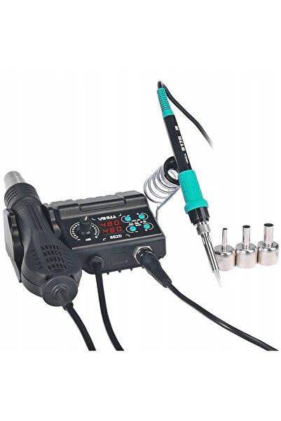 Reball STANȚĂ DE LIPIT CU AER CALD PRECIZIE YIHUA 2w1 882D + ACCESORII