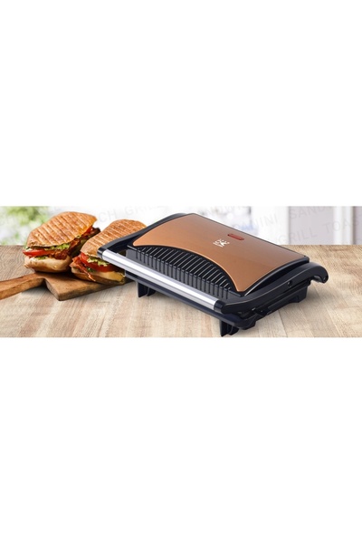 KALORİK Grătar electric puternic pentru sandwich-uri, panini, tortilla, carne...