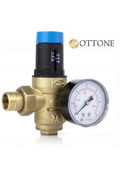 OTTONE MELODA Reductor de presiune apă 3/4 țoli cu filtru și manometru OTTONE...
