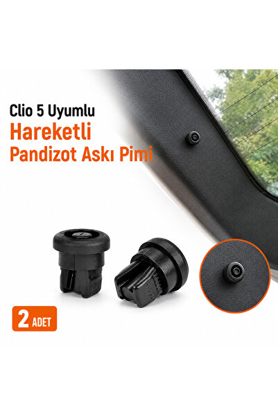 OKSA Renault Clio 5 Uyumlu Hareketli Pandizot Askı Pimi Pandizot Tutucu 2 Adet