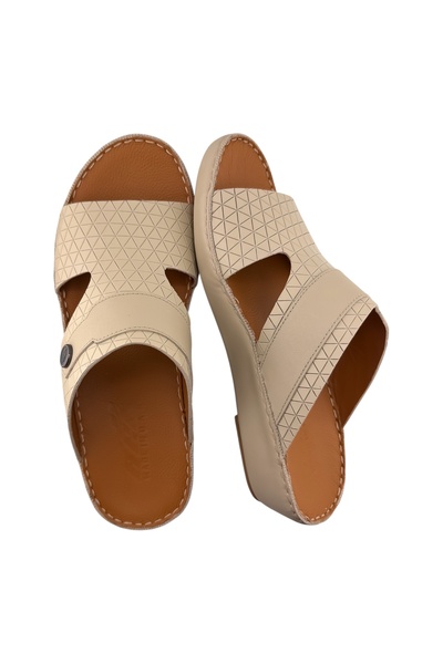 Cirino ( D-2200 ) Handmade Arabic Men's Slippers | Outdoor Arabic Sandals For...