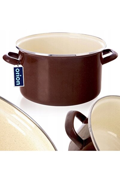 Orionis Vas emailat 4 L ORION BROWN Retro 22 cm Inducție Mașină de spălat vase