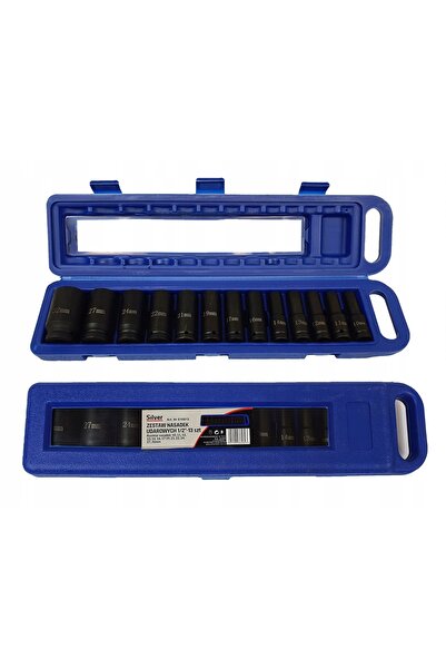 Silverina Set de chei tubulare de impact 1/2 " 13 bucăți 10-32mm, rezistente,...