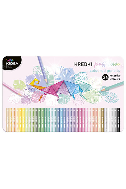 Kidea KREDKI PASTELOWE TRÓJK. 36 KOL CUTIE METALICĂ