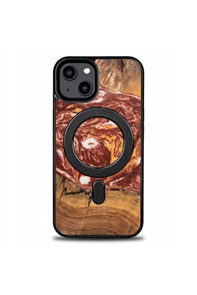 BewooDesign Husă Bewood Unique pentru iPhone 15 - Planete - Marte cu MagSafe