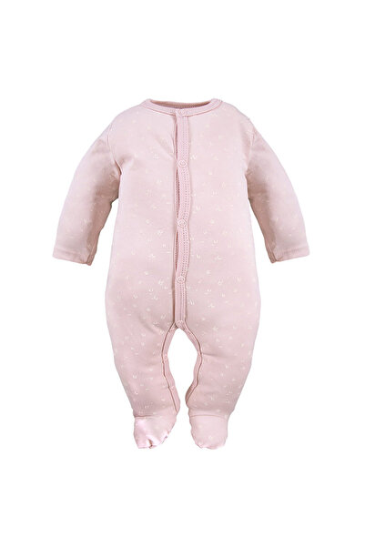EEVI Baby girl long-sleeve jumpsuit, pink floral, 50-62