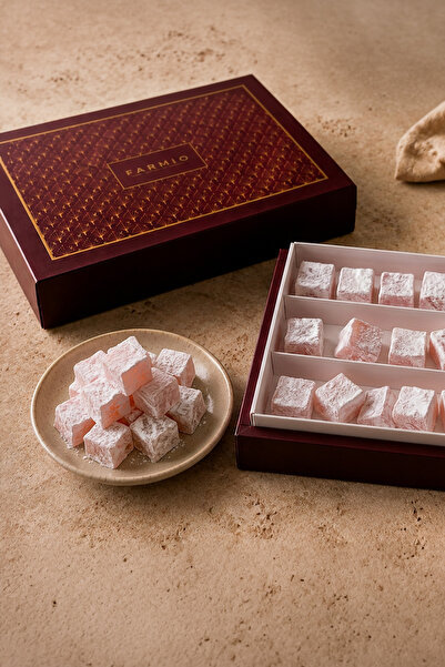FARMİO Güllü Lokum - 500gr - Glikoz İçermez