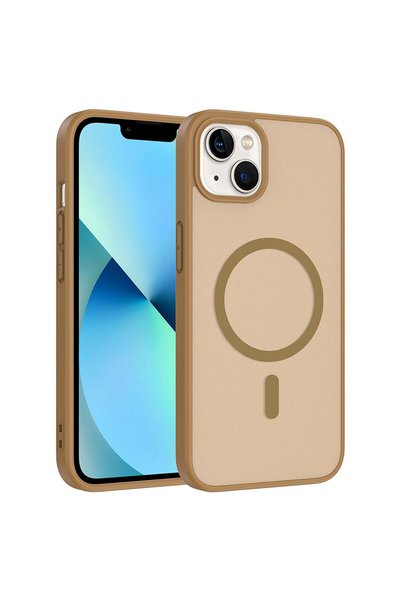 Microsonic Apple iPhone 14 Compatible Case Magsmoke Neo Gold