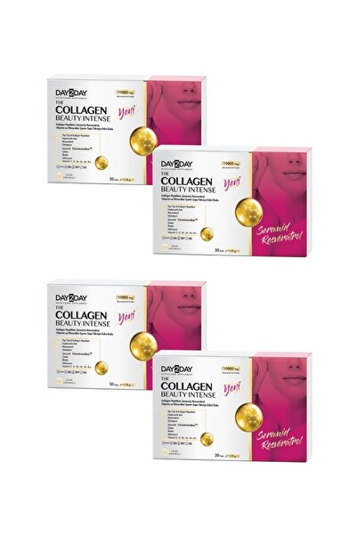 DAY2DAY The Collagen Beauty Intense Çilek Aromalı 30 Saşe 4 Lü Paket