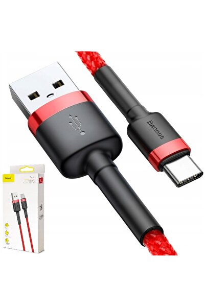 NO BRAND Cablu USB - USB Typ-C BASEUS Cafule 3 m Roșu