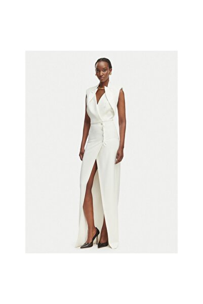 Elisabetta Franchi Rochie de seară pentru femei ABR3161E2 Albă