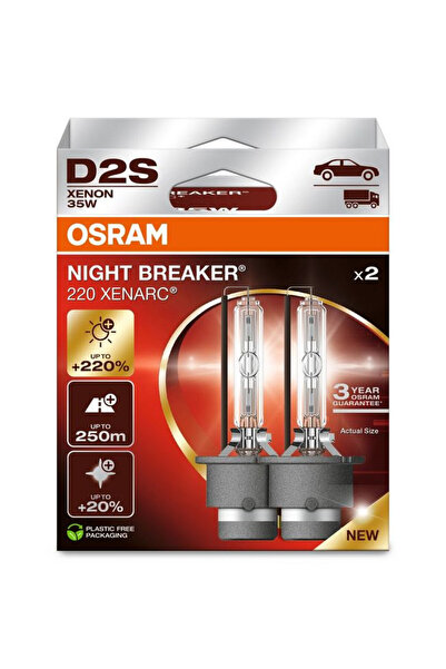 Osram Bec Xenarc D2S Night Breaker 220 85V 35W Duo Box