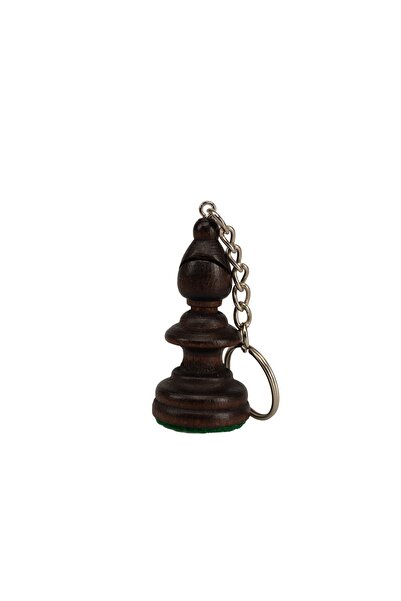 Sunrise Chess & Games Black BISHOP Keychain