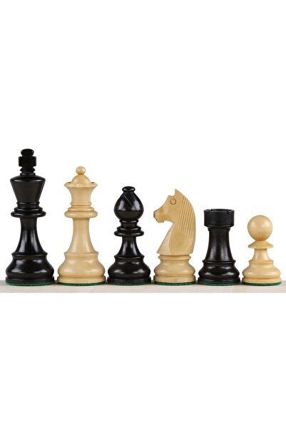 Sunrise Chess & Games 3 Inch German Knight Ebonized Chess Pieces