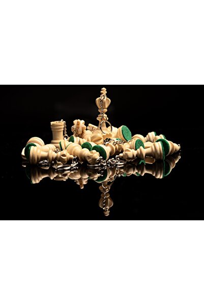 Sunrise Chess & Games White KING Keychain