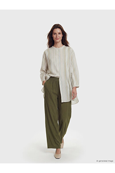 LC Waikiki I Beli Corded Wide Leg Women's Trousers from Freezen Store