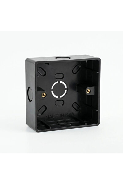 Alsaqer Plastic Electric Switch Box for Wall Mounting 7X7 Black