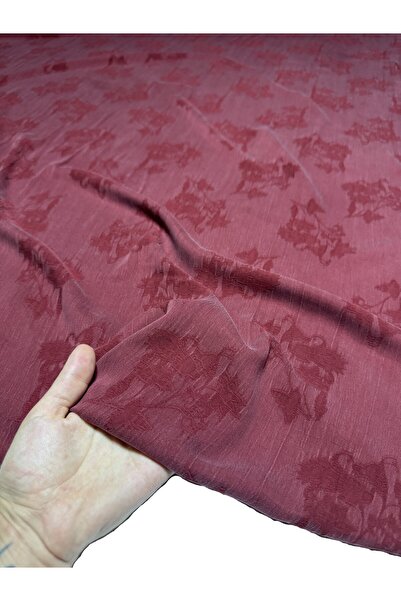 BURSA KUMAŞTAN Jacquard Silk Cupro Fabric Width 120 cm Shiny Flowing Dress, S...