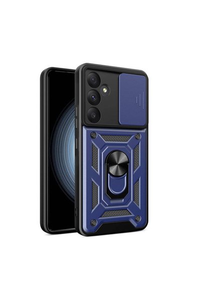 zore حافظة لهاتف Galaxy A35 مع حماية منزلقة للكاميرا وحامل مغناطيسي وحماية لل...
