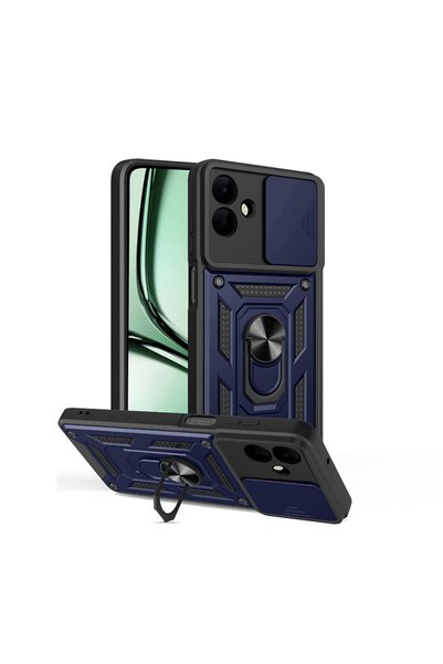 zore Galaxy A07 Case Sliding Camera Protector Magnetic Stand Tank Protection ...