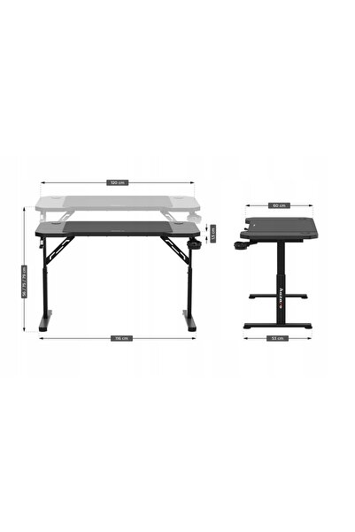 Huzaro Birou de gaming Hero 2.6 Negru 120 cm