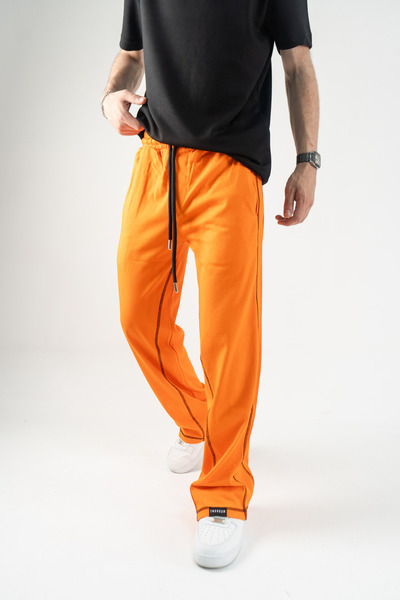 Gerusta Men's Comfortable Loose-Fitting Elastic Waist Trousers