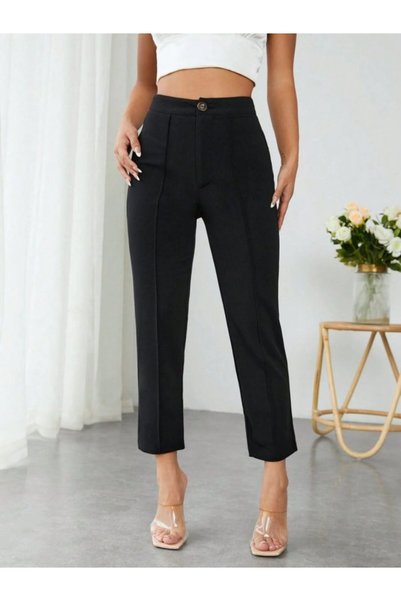 DRESSIFY WOMEN’S FASHION Pantaloni de scuba cu talie înaltă pentru femei