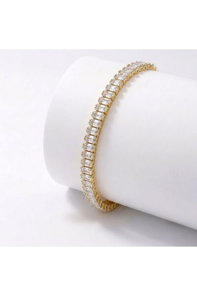 FM 💎   Premium Shiny 5mm Transparent Zircon Stone Waterway Women's Bijouteri...