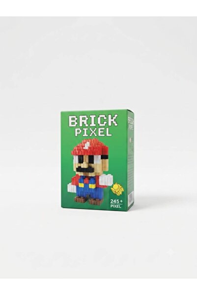 NETAVANTAJ Mini Boy Super Mario Tasarımlı Büyük Parçalı Blok Oyuncak Seti Big...