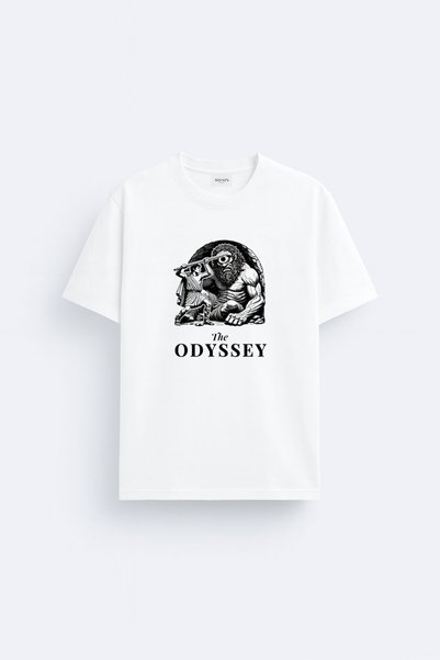 cesita Το μπλουζάκι The Odyssey από βαμβάκι με στάμπα σε λευκό χρώμα