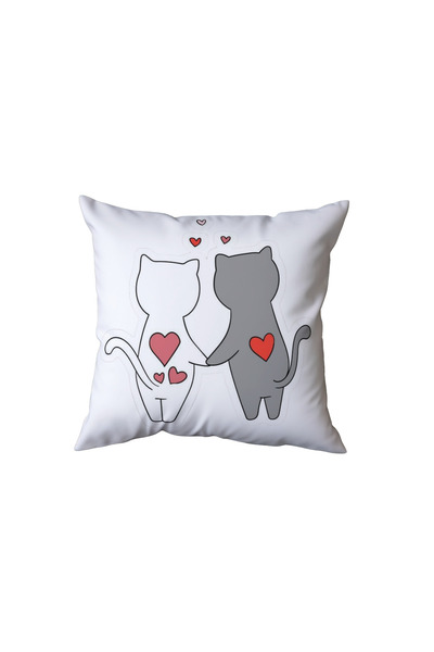 Beramussa Heart-Shaped Cat Pillow, Gift for a Lover
