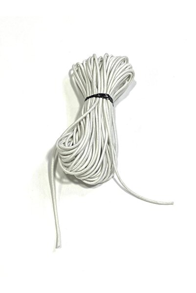 karantuhafiye Hat Elastic Bracelet Elastic / 10 Meters / 2 mm / White