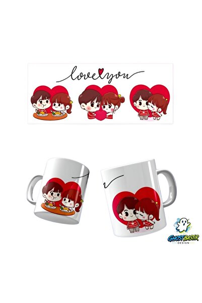 Ghostbastır Design I Love You Mug |   Single Piece K0492