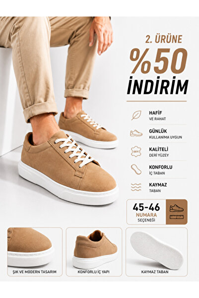 Ayakkabı Deryası Erkek Sneaker Ayakkabı Günlük Casual Spor Ayakkabı Kalın Tab...