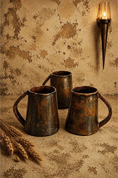 "Arkhe Mug" Elde Şekillendirme Seramik Kupa Bardak – Kökenin ve Ham Toprağın Estetiği
