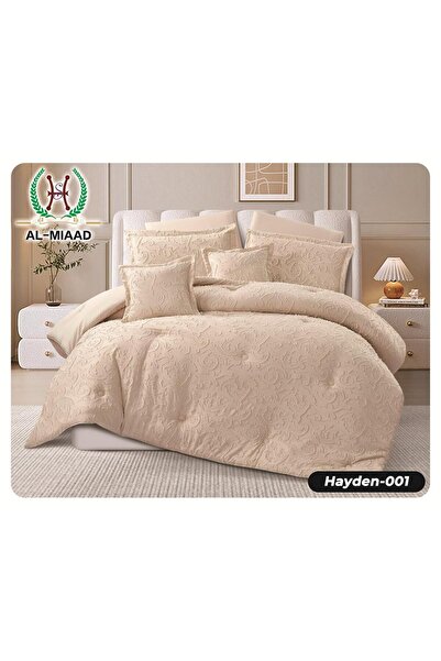 BIET ALMAFROSHAT 8-Piece Quilt Set with a Luxurious Duvet Cover