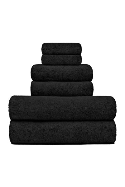Generic DIAOJIA 6 Pcs Coral Fleece Towel Set, Ultra Soft Thickened, Skin-Frie...