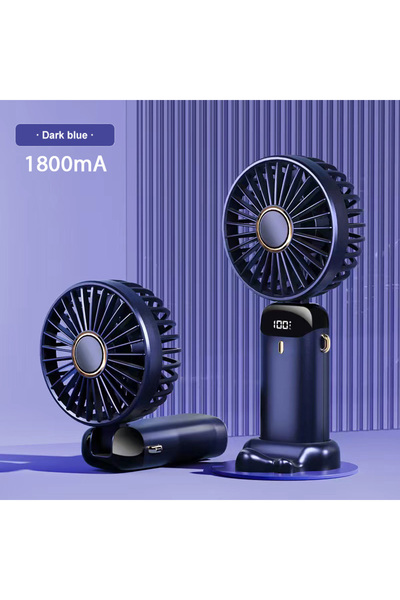 Choice Blue Electric Handheld Fan Portable Mini Fan Foldable Neck Hanging Fan...