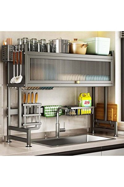 Arabest Over the Sink Dish Drainer Drying Rack 3 Tier Over Sink Dish rack for...