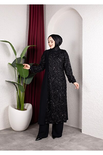 Elif Artar Filiz abiye siyah