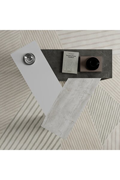 Decortie TRIO ORTA SEHPA - BEYAZ - RETRO GREY - ANTİK BEYAZ