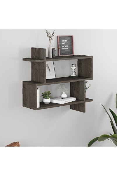 Decortie PARALEL KITAPLIK 70CM - KOYU KAHVE
