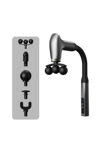 Toybox Electric Deep Tissue Muscle Massager with 5 Interchangeable Heads
