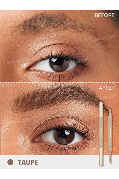 SHEGLAM Brows On Demand 2-In-1 Çift Taraflı Kaş Kalemi ve Likit Kalem