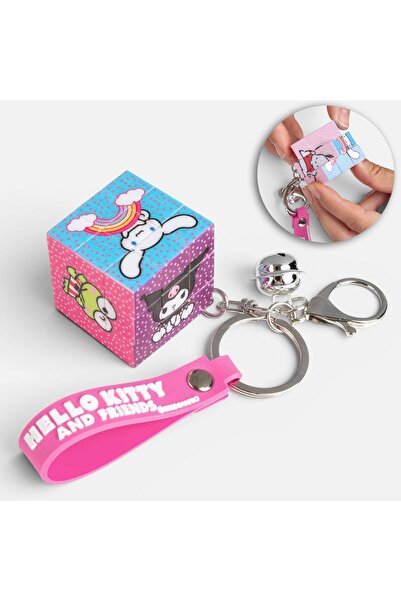 OEM Breloc cub puzzle Mini Hello Kitty și Prietenii cu clopoțel