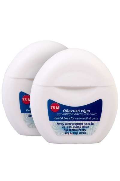OEM Ață dentară cu aromă de mentă - 75m x 2 bucăți