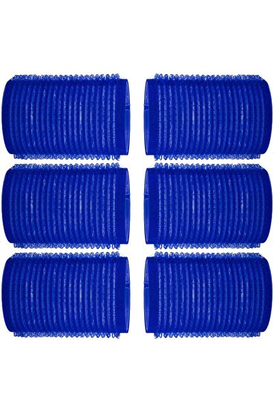 OEM 6 bucăți Bigudiuri de păr cu velcro, albastre, de 3cm, pentru coafare